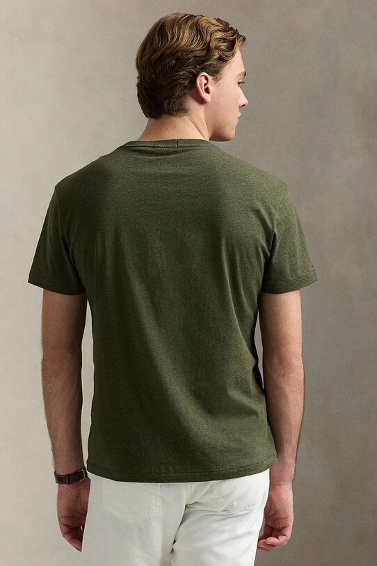 Бавовняна футболка Polo Ralph Lauren 710936585 зелений SS25