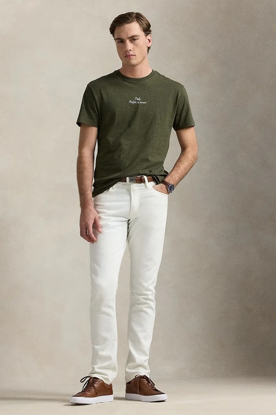 Одяг Бавовняна футболка Polo Ralph Lauren 710936585 зелений