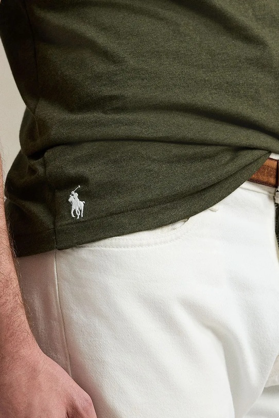 Бавовняна футболка Polo Ralph Lauren зелений 710936585