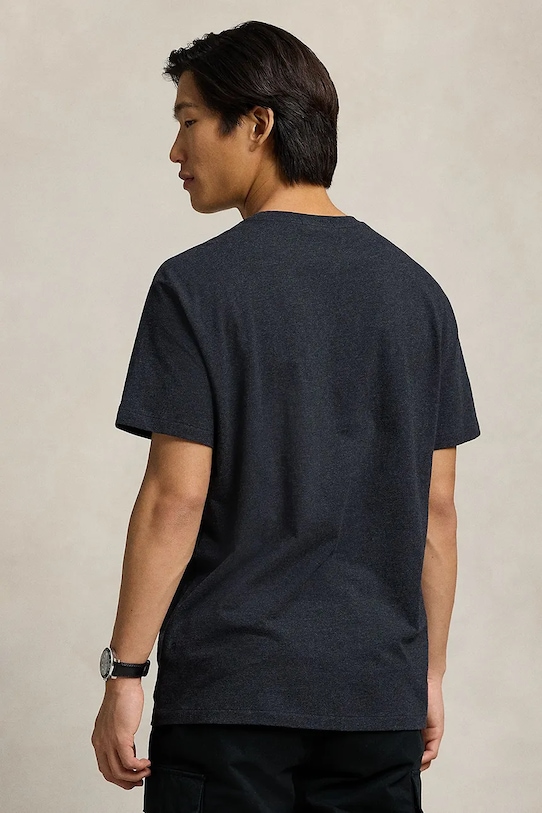 Бавовняна футболка Polo Ralph Lauren 710936585 чорний SS25