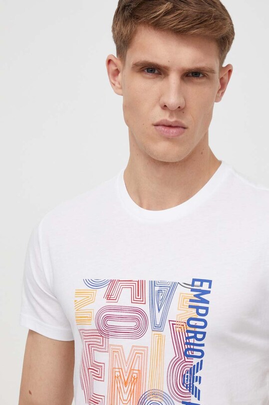 Abbigliamento Emporio Armani Underwear t-shirt lounge in cotone 211818.4R468 bianco