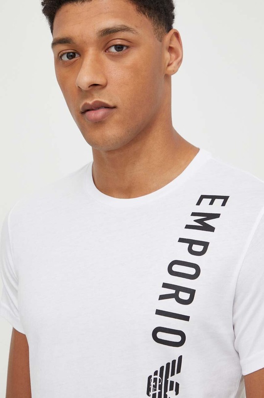 Βαμβακερό μπλουζάκι Emporio Armani Underwear 0 211818.4R479 λευκό SS24