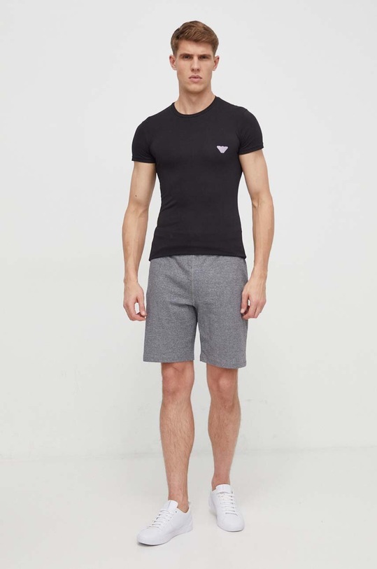Tričko Emporio Armani Underwear 111035.4R512 černá AW21