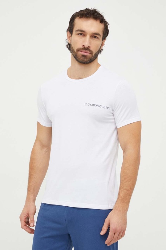 Emporio Armani Underwear t-shirt lounge 2-pack z elastanem granatowy 111267.4R717