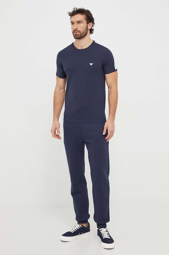 Футболка лаунж Emporio Armani Underwear 111890.4R717 тёмно-синий SS24