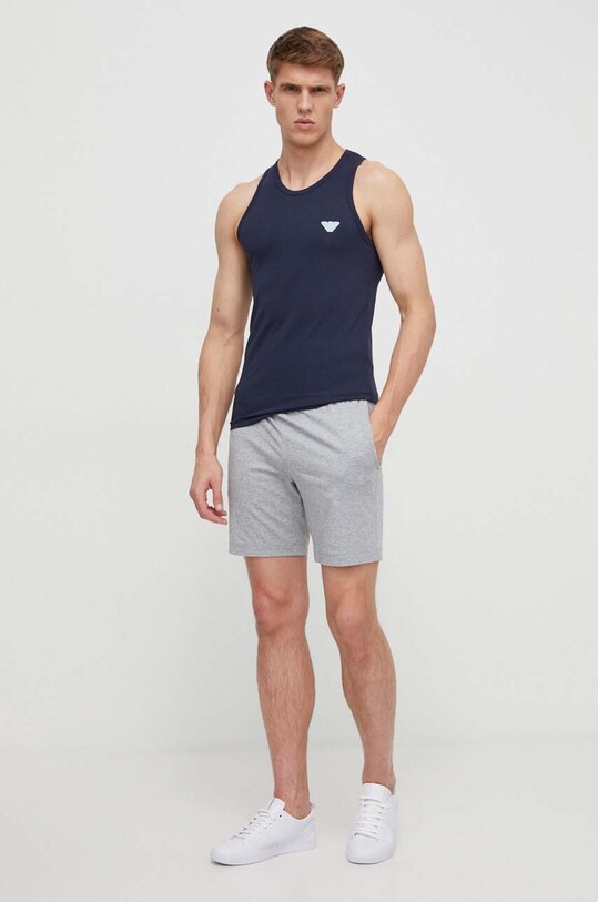 Топ лаунж Emporio Armani Underwear 110828.4R512 тёмно-синий AW21