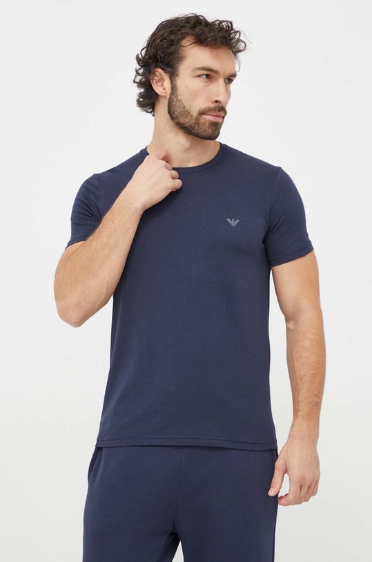 Emporio Armani Underwear t-shirt lounge 2-pack z elastanem granatowy 111267.4R720