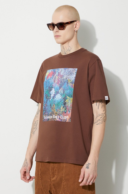 Бавовняна футболка Billionaire Boys Club Willderness коричневий B23444