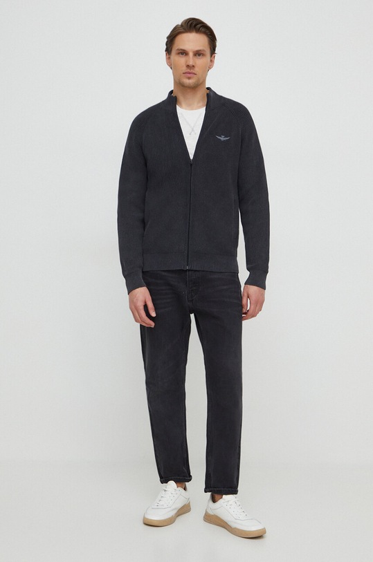 Βαμβακερό μπλουζάκι Aeronautica Militare TS2199J628 λευκό SS24