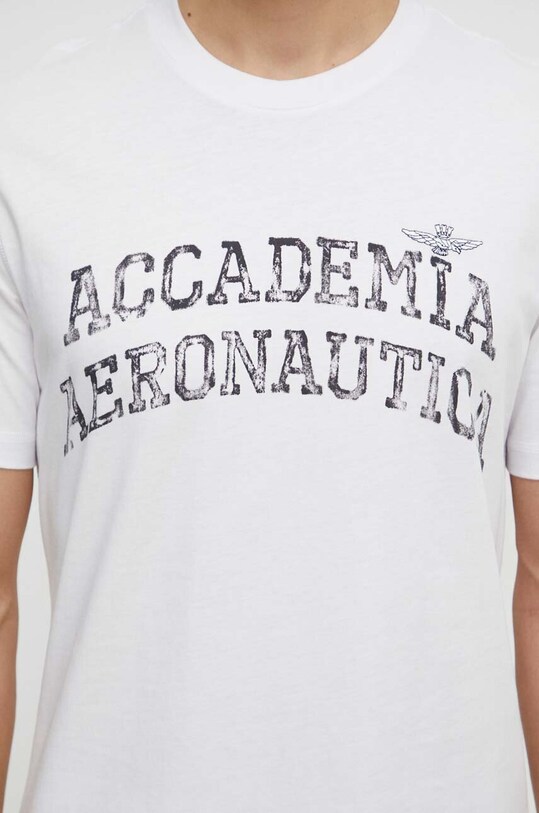 Pamučna majica Aeronautica Militare bijela TS2203J629