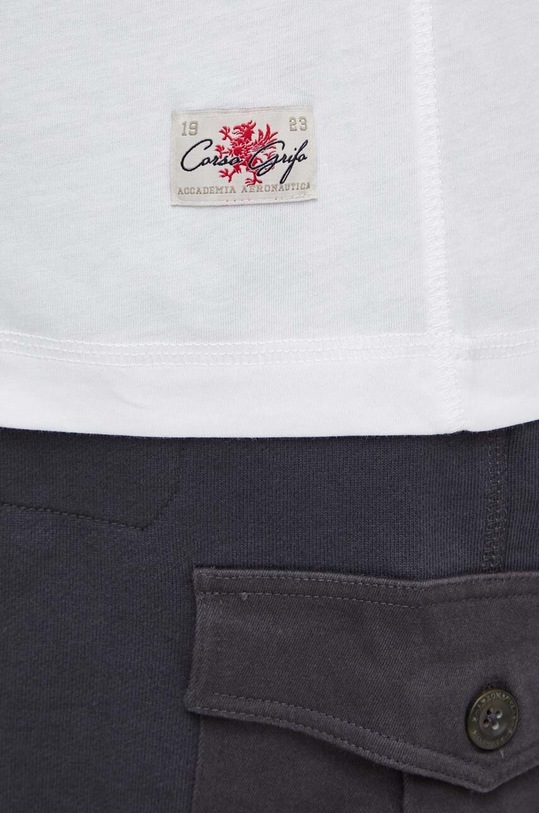 Aeronautica Militare tricou din bumbac TS2203J629 alb