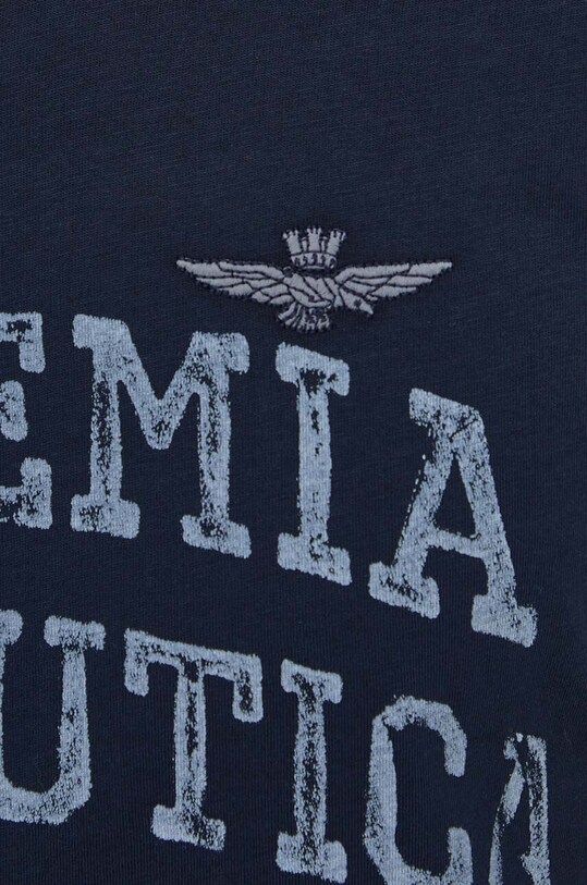Aeronautica Militare tricou din bumbac TS2203J629 bleumarin