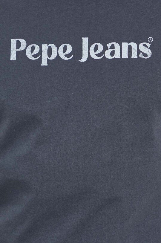 Хлопковая футболка Pepe Jeans CLIFTON PM509374 серый