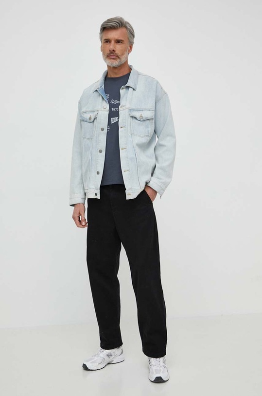 Pepe Jeans t-shirt bawełniany CHAY PM509375 szary SS24