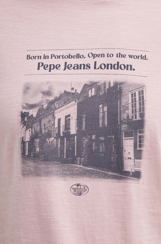 Bavlněné tričko Pepe Jeans COOPER PM509379 růžová