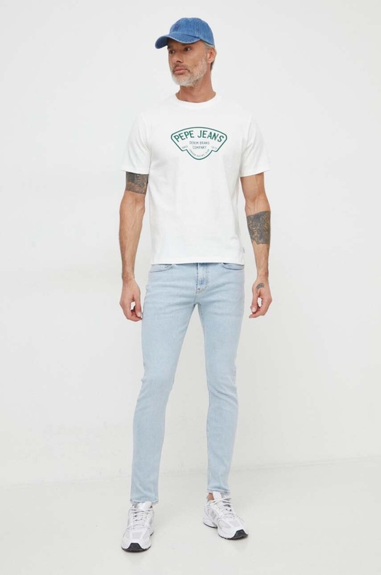 Pepe Jeans tricou din bumbac Cherry PM509381 alb SS24
