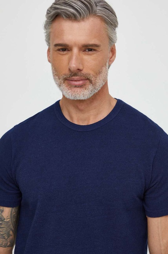 Pepe Jeans t-shirt bawełniany Coff granatowy PM509383