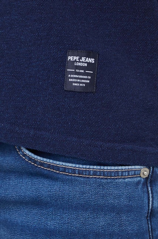 Pepe Jeans t-shirt bawełniany Coff PM509383 granatowy