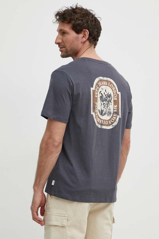 Odzież Pepe Jeans t-shirt bawełniany CORBAN PM509386 szary