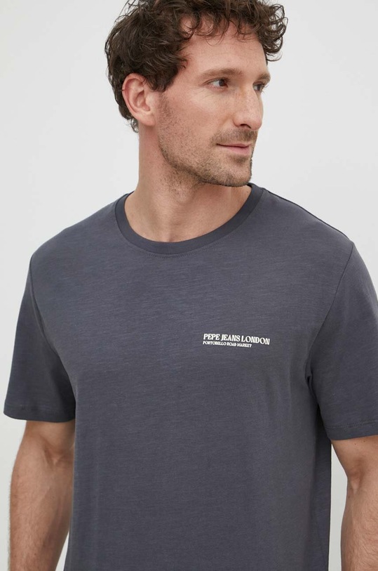 Pepe Jeans t-shirt bawełniany CORBAN szary PM509386