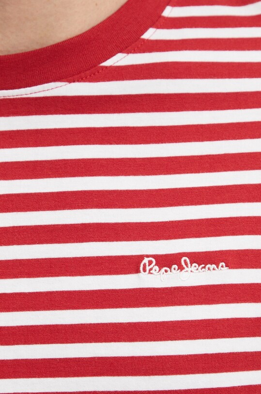 Bombažna kratka majica Pepe Jeans PM509391 rdeča
