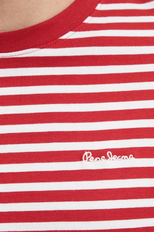 Bombažna kratka majica Pepe Jeans PM509391 rdeča