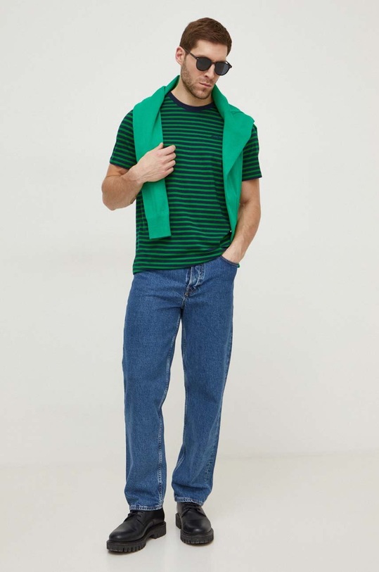 Pepe Jeans t-shirt bawełniany CANE PM509391 granatowy SS25