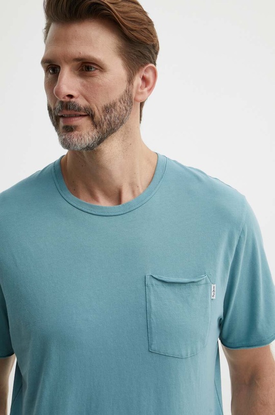Pepe Jeans t-shirt bawełniany Single Carrinson bawełna niebieski PM509392