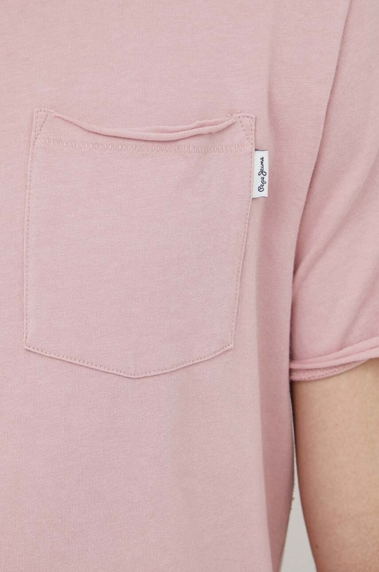 Pepe Jeans t-shirt bawełniany Single Carrinson PM509392 różowy