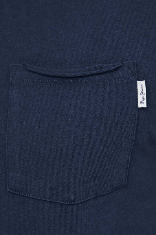 Pepe Jeans t-shirt bawełniany Single Carrinson PM509392 granatowy