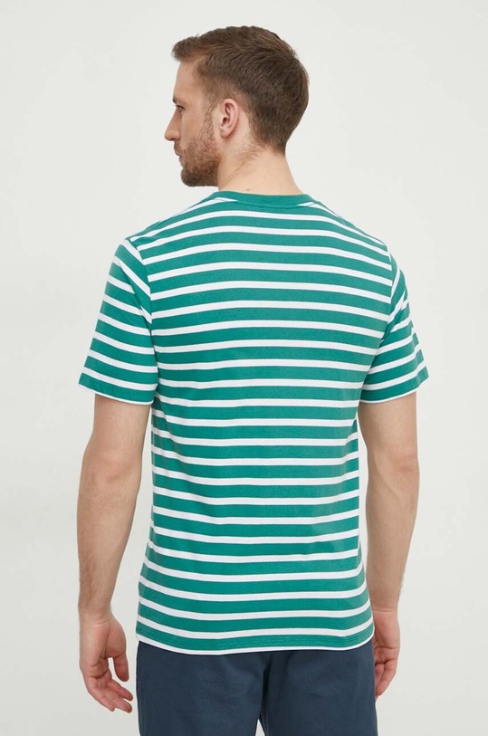 Odzież Pepe Jeans t-shirt bawełniany STRIPED EGGO PM509407 zielony