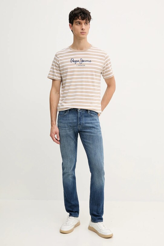 Pepe Jeans t-shirt in cotone PM509407 beige SS25