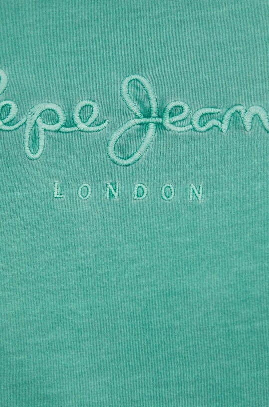 Хлопковая футболка Pepe Jeans EMB EGGO PM509418 зелёный