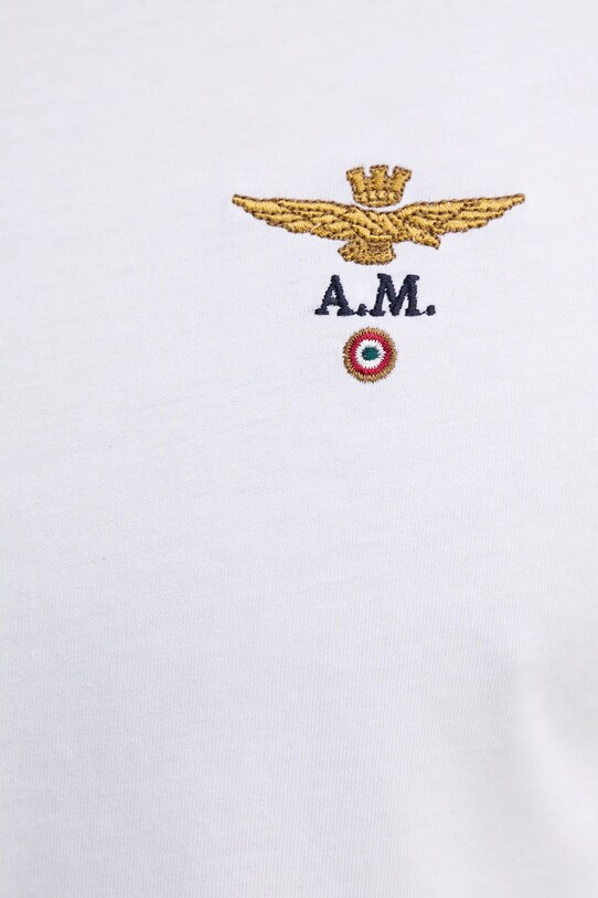 Aeronautica Militare t-shirt in cotone bianco TS1580J372