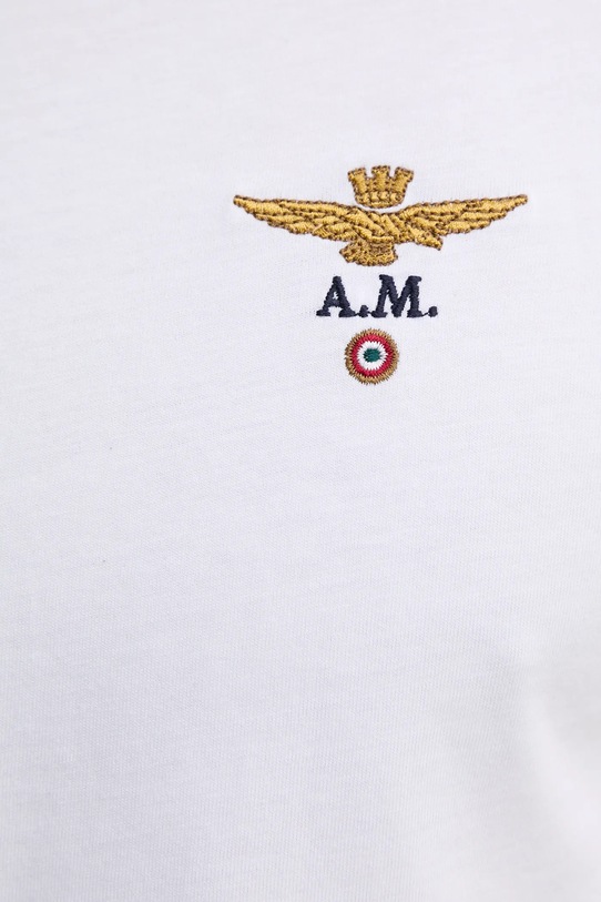 Pamučna majica Aeronautica Militare bijela TS1580J372