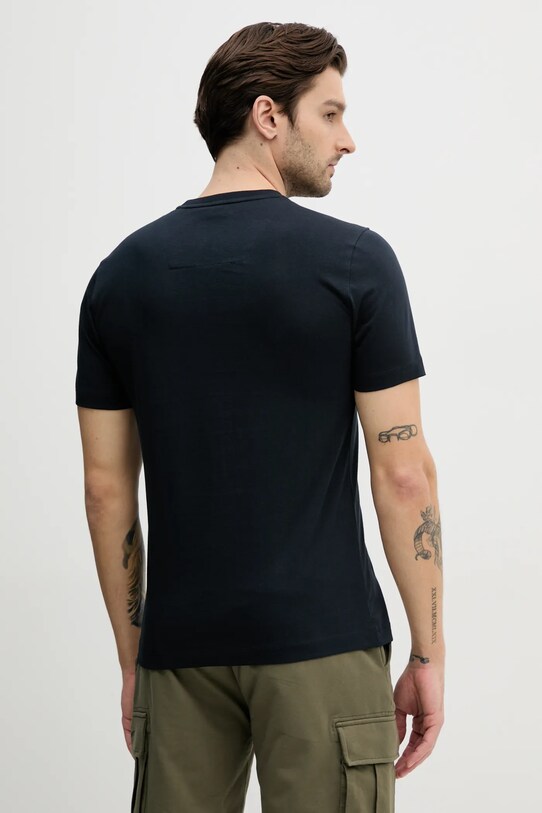Odzież Aeronautica Militare t-shirt bawełniany TS1580J372 granatowy
