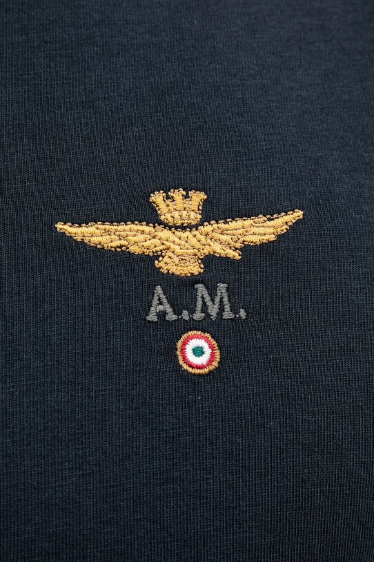 Aeronautica Militare t-shirt bawełniany TS1580J372 granatowy