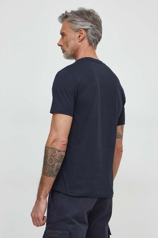 Odzież Aeronautica Militare t-shirt bawełniany TS1580J372 granatowy