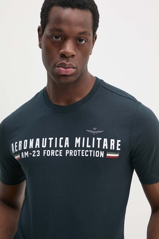 Aeronautica Militare tricou din bumbac bleumarin TS1942J538