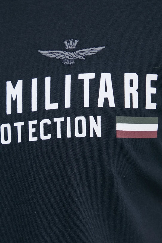 Хлопковая футболка Aeronautica Militare TS1942J538 тёмно-синий