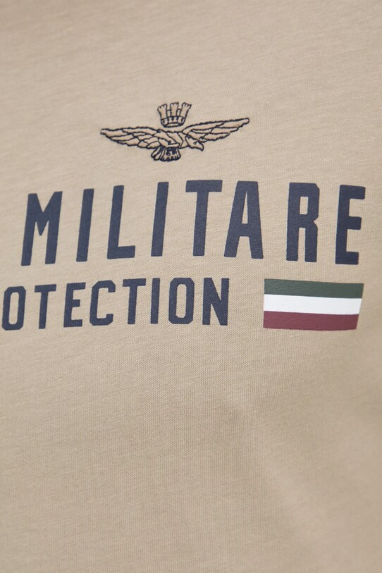 Aeronautica Militare t-shirt in cotone TS1942J538 beige