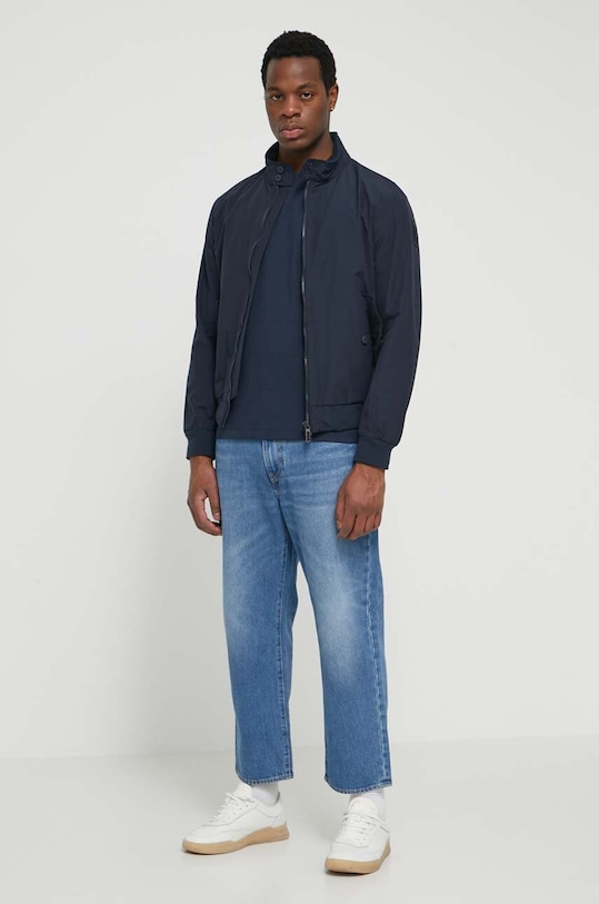 Βαμβακερό μπλουζάκι Aeronautica Militare TS2062J592 σκούρο μπλε SS24