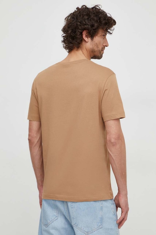 Odzież Gant t-shirt bawełniany 2003224 brązowy