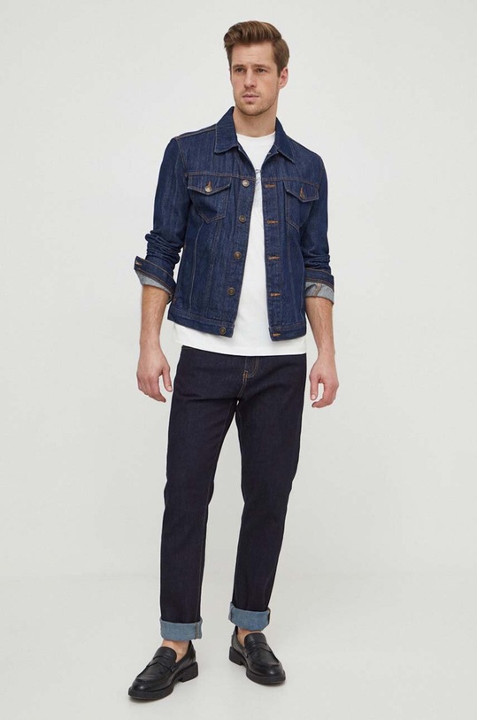 Armani Exchange t-shirt bawełniany 3DZTLE.ZJ9JZ beżowy SS24