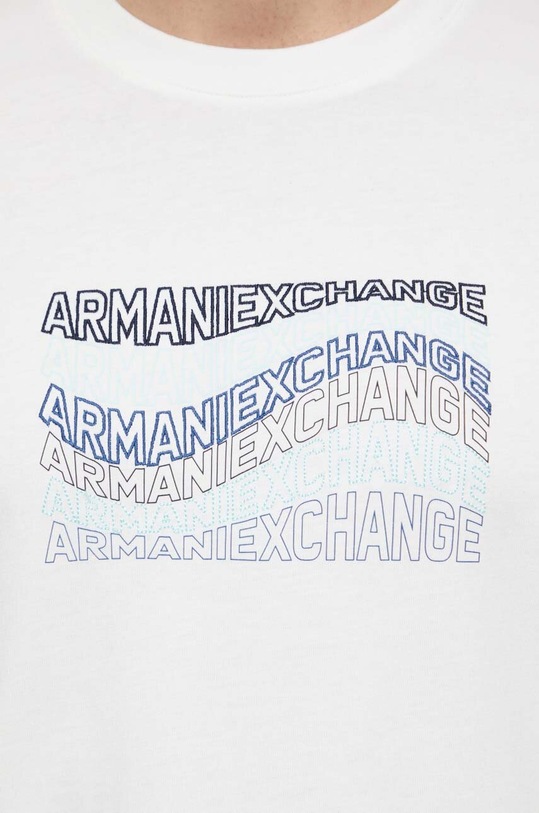Armani Exchange t-shirt bawełniany 3DZTLE.ZJ9JZ beżowy