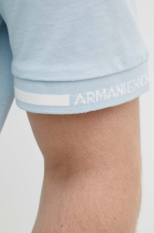 Armani Exchange t-shirt bawełniany 3DZTLR.ZJLFZ niebieski