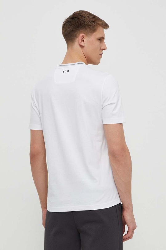 Ρούχα Βαμβακερό μπλουζάκι Boss Green 50512867 λευκό