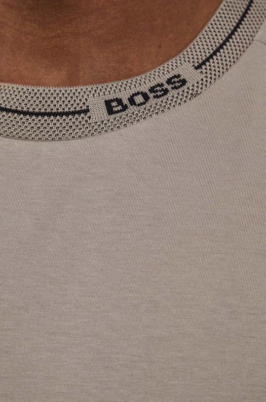 BOSS Green t-shirt bawełniany 50512867 beżowy