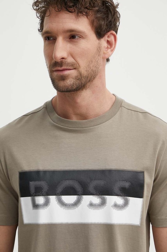 Tričko Boss Green hnedá 50512998