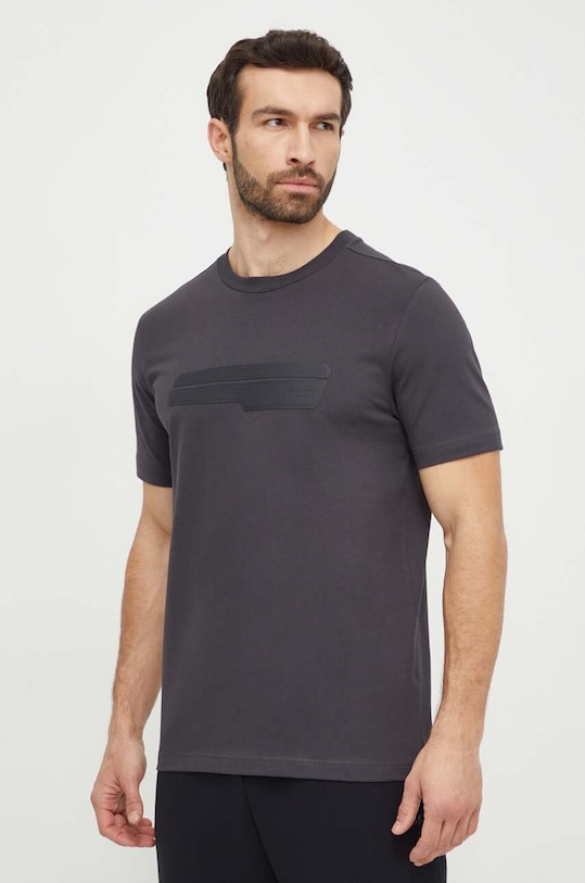 BOSS Green t-shirt regular szary 50513004